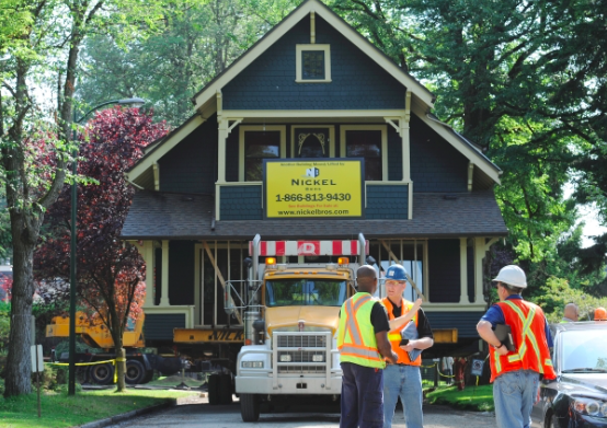 heritage house, nickel brothers, house moving, dunbar home, featured on HGTV, house on semi, house transport, house move